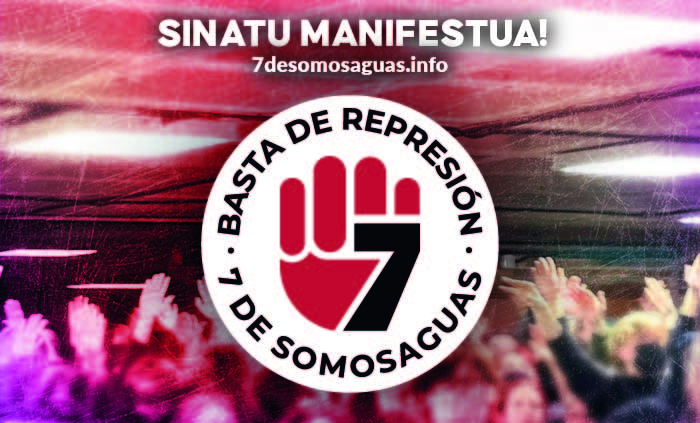 Errepresiorik ez ikasle mugimenduari! Somosaguasko 7ekin elkartasuna!